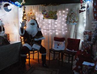 Father Christmas in the grotto