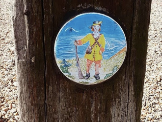 Captain Darell's tile in the nature reserve