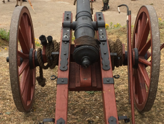 Dutch cannon outside fort