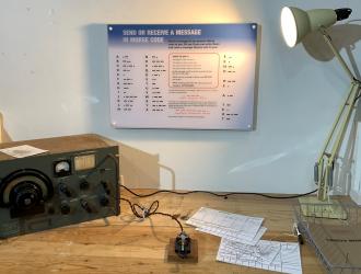 Morse Code exhibit